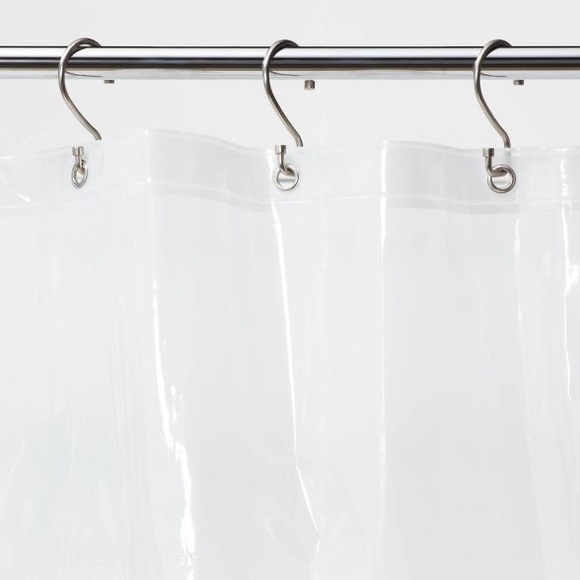 Shower Curtain Liner Clear Medium - Picture 3 of 4